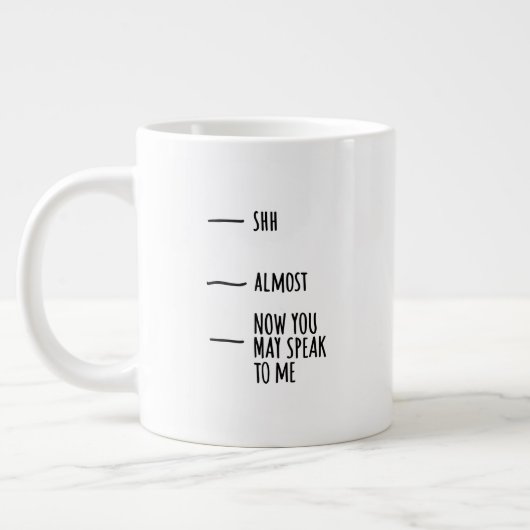 Funny Humor Coffee Quote Mood Big Mug Grote Koffiekop (Links)