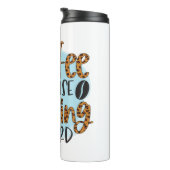 Funny Humor Coffee Quotes Thermal Tumbler Thermosbeker (Geroteerd rechts)