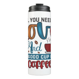 Funny Humor Coffee Quotes voor koffie-overs Thermosbeker