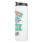 Funny Humor Coffee Quotes voor koffie-overs Thermosbeker (Geroteerd rechts)