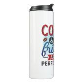 Funny Humor Coffee Quottes for Coffee Lovers Gift Thermosbeker (Gedraaid links)