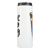 Funny Humor Coffee Quottes for Coffee Lovers GIFT Thermosbeker (Achterkant)