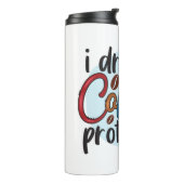 Funny Humor Coffee Quottes for Coffee Lovers Gift Thermosbeker (Gedraaid links)