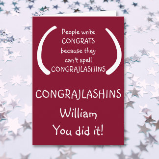 Funny Humor Gefeliciteerd Afstuderen Afstuderen Kaart