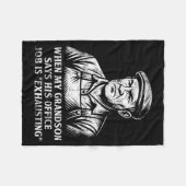 Funny Humor Grandpa Gift Father's Day Grandfather  Fleece Deken (Voorkant (Horizontaal))