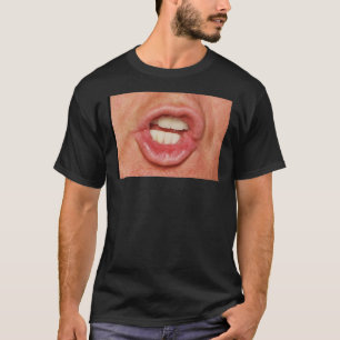 Funny humor hilarious trump Donald trump lip T-shirt