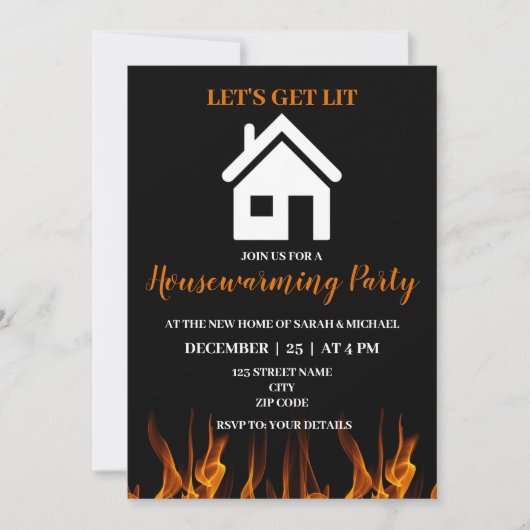 Funny Humor Housewarming Party Kaart (Voorkant)