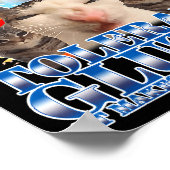 Funny Humor I Refuse To Tolerate Gluten Cat Meme Q Poster (Hoek)