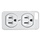 Funny Humor Joke Electrical Outlet Custom Case-Mate iPhone Case (Achterkant (Horizontaal))