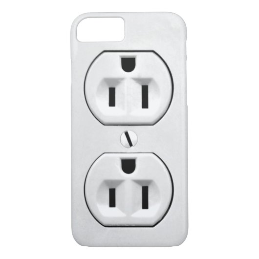 Funny Humor Joke Electrical Outlet Custom Case-Mate iPhone Case (Achterkant)
