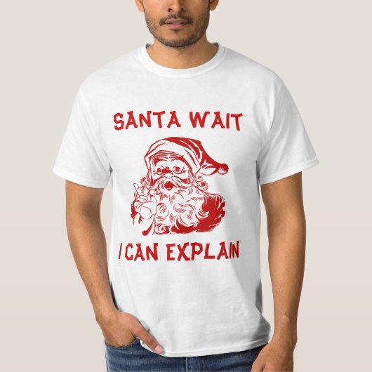 Funny Humor kerstman, ik kan het uitleggen T-shirt (Voorkant)