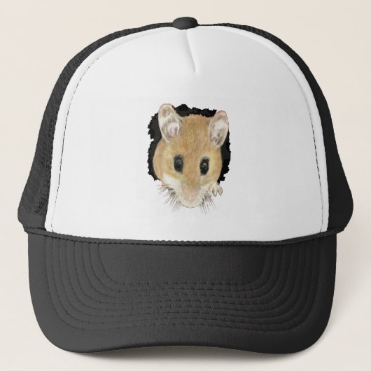 Funny Humor Mouse die dierkunst opzoekt Trucker Pet (Voorkant)
