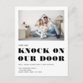 Funny Humor New Address Simple Photo Moving Aankondigingskaart (Voorkant)