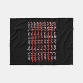 Funny Humor New Year Quote Men Women 2026 Will Be  Fleece Deken (Voorkant (Horizontaal))