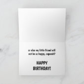 Funny Humor Pistool Birthday Card Feestdagen Kaart (Binnen)