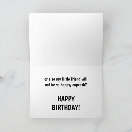 Funny Humor Pistool Birthday Card Feestdagen Kaart (Binnen)