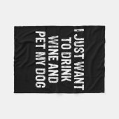 Funny Humor Puppy Lover Cute Fun Animals And Sarca Fleece Deken (Voorkant (Horizontaal))