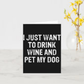 Funny Humor Puppy Lover Cute Fun Animals And Sarca Kaart (Gele Bloem)