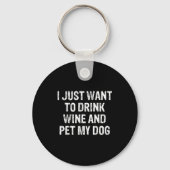 Funny Humor Puppy Lover Cute Fun Animals And Sarca Sleutelhanger (Voorkant)