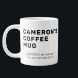 Funny Humor Sarcasm Custom Modern Typografie Grote Koffiekop<br><div class="desc">Funny Humor Sarcasm Custom Modern Typography Giant Coffee Mok</div>