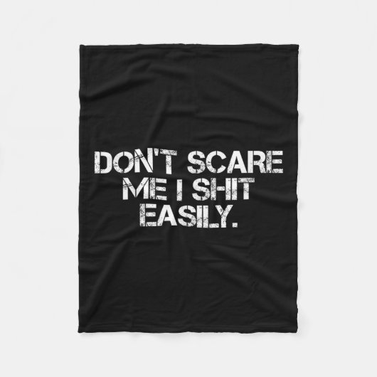 Funny Humor Sarcastic Quote _ Don't E Me I Easily Fleece Deken (Voorkant)