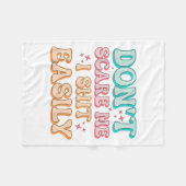 Funny Humor Sarcastic Quote _ Don't E Me I Easily  Fleece Deken (Voorkant (Horizontaal))