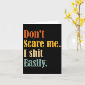 Funny Humor Sarcastic Quote _ Don't E Me I Easily Kaart (Gele Bloem)