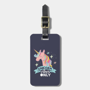 Funny Humor Unicorn Vibe only Bagagelabel