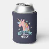Funny Humor Unicorn Vibe only Blikjeskoeler (Blikje Achterkant)