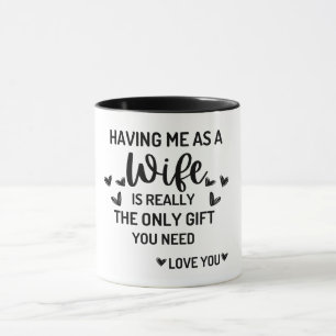 Funny Humor Valentijn Gift for Wife   Voor haar Mok
