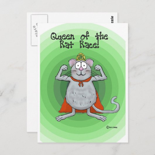 Funny Humor van Rat Race Boss Day Briefkaart (Voorkant / Achterkant)