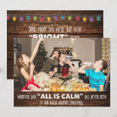 Funny Humor Wenskaart met kerstmis (Voorkant / Achterkant)