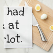 Funny Humor Wine Kitchen Toweldoeken Theedoek (Quarter Fold)