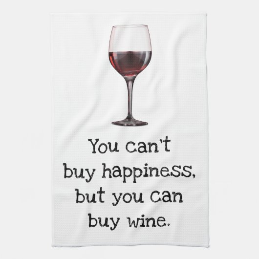 Funny Humor Wine Kitchen Toweldoeken Theedoek (Verticaal)