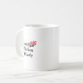 Funny Humorisable Certivable Crazy Chicken Lady Gi Koffiemok (Voorkant links)