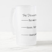 Funny Humorisme Drunkpreneur Measurement Matglas Bierpul (Voorkant links)