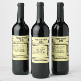 FUNNY Humorous, and Versatile Design for Party Wijn Etiket