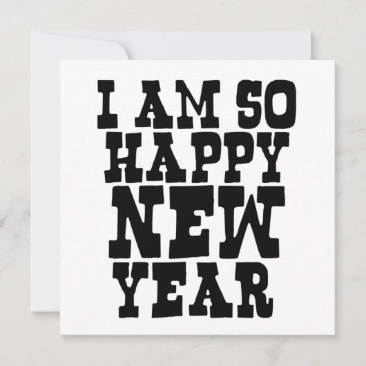 funny humorous happy new year sayings kaart (Voorkant)