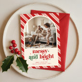 Funny Humorous Kid Children Family Photo Christmas Feestdagenkaart