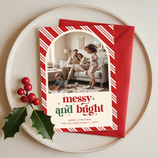 Funny Humorous Kid Children Family Photo Christmas Feestdagenkaart