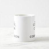 Funny Humorous Nurse Coffee and Compassion  Koffiemok (Center)