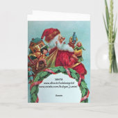 FUNNY, HUMOROUS SANTA CLAUS  foto-sjabloon Feestdagen Kaart (Achterkant)