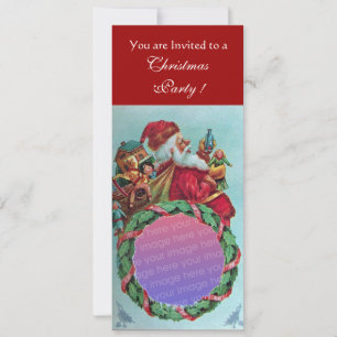 FUNNY, HUMOROUS SANTA CLAUS  foto-sjabloon Kaart