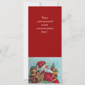 FUNNY, HUMOROUS SANTA CLAUS  foto-sjabloon Kaart (Achterkant)