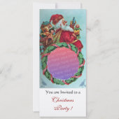 FUNNY, HUMOROUS SANTA CLAUS  foto-sjabloon Kaart (Voorkant)