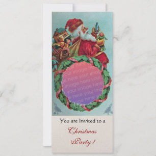 FUNNY, HUMOROUS SANTA CLAUS foto-sjabloon Kaart