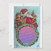FUNNY, HUMOROUS SANTA  Foto Sjabloon wit Kaart (Voorkant)