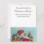 FUNNY, HUMOROUS SANTA  Foto Sjabloon wit Kaart (Achterkant)