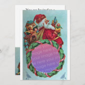 FUNNY, HUMOROUS SANTA  Foto Sjabloon wit Kaart (Voorkant / Achterkant)