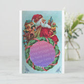 FUNNY, HUMOROUS SANTA -mas foto-sjabloon Kaart (Staand voorkant)